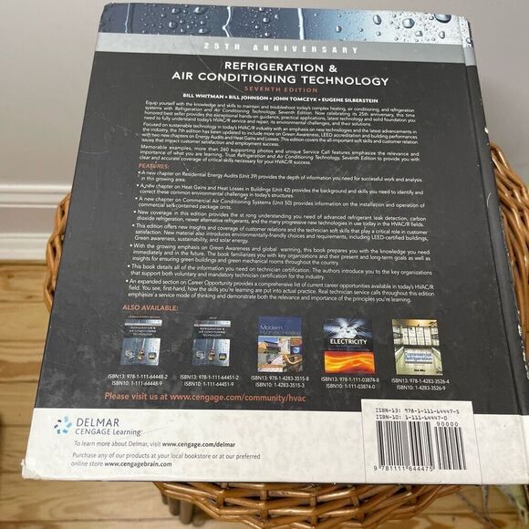 Refrigeration and Air Conditioning Technology by Bill Johnson, Bill Whitman Book - Picture 5 of 6